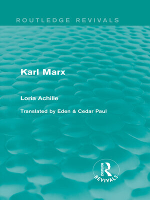 cover image of Karl Marx